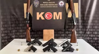 Muğla'da Silah Kaçakçılığı Operasyonu: 7 Tabanca ve 4 Tüfek Ele Geçirildi