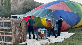 Aksaray'da Ihlara Vadisi'nde Sıcak Hava Balon Turu Yapıldı