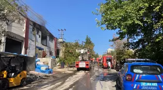 Gaziantep'te yatak fabrikasında çıkan yangın söndürüldü