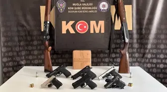 Muğla'da silah kaçakçılığı operasyonunda 13 şüpheli gözaltına alındı