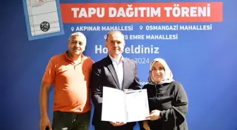 Sancaktepe Belediyesi, 49 vatandaşa tapularını dağıttı