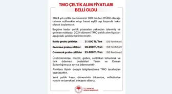 TMO, 2024 dönemi çeltik alım fiyatlarını açıkladı