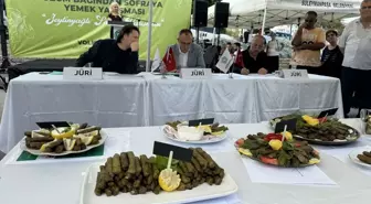 Tekirdağ'da Zeytinyağlı Sarma Yarışması Düzenlendi