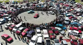 Erzincan'da Modifiye Araç Drift Gösterisi Rüzgar Gibi Geçti