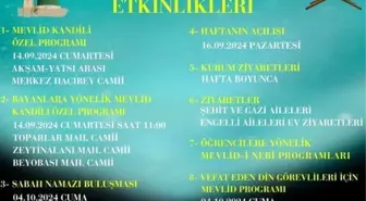 Köyceğiz'de Mevlid-i Nebi ve Camiler Haftası Etkinlikleri Başlıyor