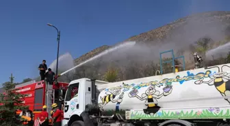 Kayseri'de Yangın Senaryolu Tatbikat Gerçekleştirildi