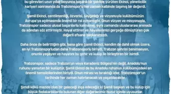 Şenol Güneş'ten Şamil Ekinci'ye Taziye Mesajı