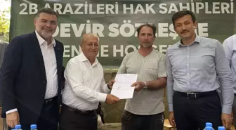 2B Arazilerinin Devir Sözleşme Töreni Bayındır'da Yapıldı