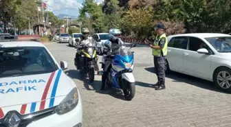 Kuşadası ve Kuyucak'ta Motosiklet ve Bisiklet Sürücülerine Bilgilendirme