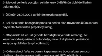 Narin Güran'ın Ölümü ile İlgili Otopsi Raporu Açıklandı