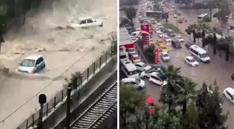 Adana'da 'süper hücre' kabusu! Şiddetli yağış sele neden oldu