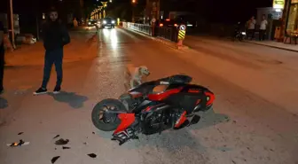 Edirne'de Trafik Kazası: Motosiklet Sürücüsü Yaralandı