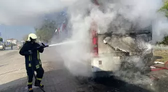 Harput FK'nın Otobüsü Yangın Çıkardı