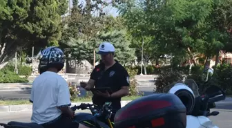 Mersin Bozyazı'da Motosiklet Sürücülerine Yönelik Denetim