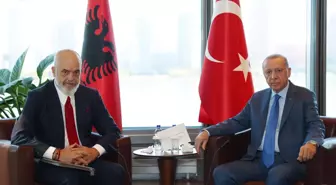 Cumhurbaşkanı Erdoğan, Arnavutluk Başbakanı Rama'yı Türkevi'nde Kabul Etti