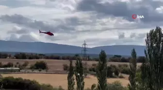 Domaniç'te İnemeyen Helikopter Heyecan Yarattı