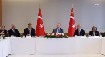 Cumhurbaşkanı Erdoğan, BM Genel Kurulu için ABD'de Yuvarlak Masa Toplantısı Düzenledi