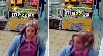 Görenler gözlerine inanamadı: Yere düşen soda şişesi kadının başına isabet etti