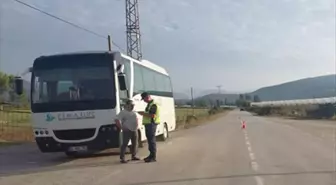 Amasya İl Jandarma Komutanlığı'ndan Servis Araçları Denetimi