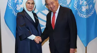 Emine Erdoğan, BM Genel Sekreteri Guterres ile Verimli Bir Görüşme Gerçekleştirdi