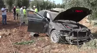 Kilis'te Takla Atan Otomobilin Sürücüsü Yaralanmadan Kurtuldu