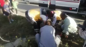 Isparta'da Otomobil ile Motosiklet Çarpıştı, 1 Kişi Ağır Yaralı