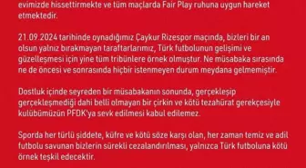 Samsunspor, Çirkin Tezahürat Nedeniyle PFDK'ya Sevk Edilmesine Tepki Gösterdi