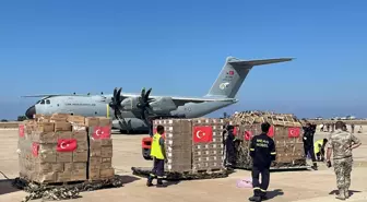 Türkiye'nin gönderdiği insani yardım uçağı Lübnan'a ulaştı