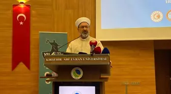 Diyanet İşleri Başkanı Ali Erbaş, Ahilik Sempozyumu'nda İlaç ve Caydırıcılık Üzerine Konuştu