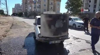 Antalya'da Seyir Halindeki Araç Yangını