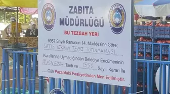 Çorum'da Hijyen İhlali Yapan Esnafa Tezgah Kapatma Cezası