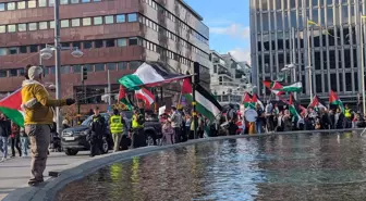 Stockholm'de İsrail'in Saldırılarına Protesto