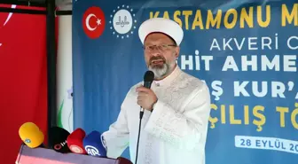 Diyanet İşleri Başkanı Ali Erbaş, Şehit Ahmet Şahan adına Kur'an Kursu açılışına katıldı