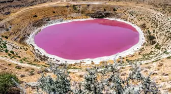 Pembe rengi ile ünlenen Meyil Obruk Gölü tamamen kurudu! Son hali içler acısı