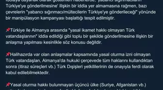 Almanya ile Sığınmacı Anlaşması İddiaları Yalanlandı