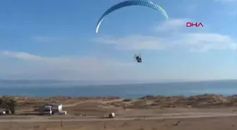 Paramotorla Uçuşta 4,5 Yaşındaki Eren Uyuyakaldı