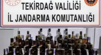 Tekirdağ'da Jandarma Kaçak Alkol Operasyonu: 80 Litre Ele Geçirildi