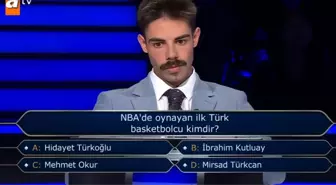 NBA'de oynayan ilk Türk basketbolcu kimdir? Kim Milyoner Olmak İster yeni bölüm soru ve cevapları!