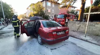 Bucak’ta Seyir Halindeki Otomobil Yangın Çıkardı