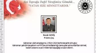 Burak Geniş kimdir? Şehit Piyade Uzman Çavuş Burak Geniş kaç yaşında, nereli?