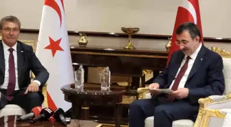 Cumhurbaşkanı Yardımcısı Yılmaz, KKTC Başbakanı Üstel ile görüştü