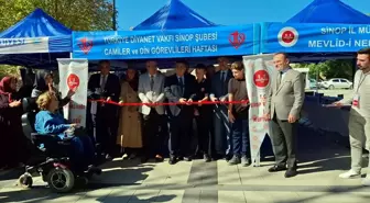 Sinop'ta Camiler ve Din Görevlileri Haftası'nda Kitap Fuarı Açıldı