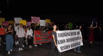 Çanakkale'de Kadın Cinayetleri Protesto Edildi