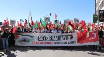 Kırıkkale ve Niğde'de İsrail'in Filistin'e yönelik saldırıları protesto edildi