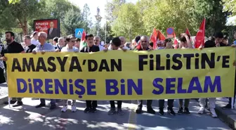 Samsun, Çankırı, Amasya ve Sinop'ta Filistin'e destek yürüyüşleri düzenlendi