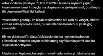 İletişim Başkanı Altun: 'İsrail'in Gazze'deki soykırımını lanetliyoruz'