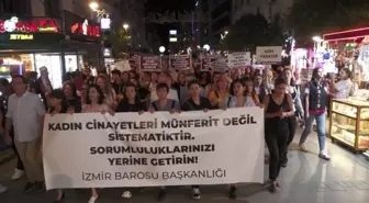 İzmir Barosu 'Kadın Cinayetlerine Karşı' İktidara Seslendi: 'Göstermelik Taziye Mesajlarıyla Kenara Çekilmenizi Kabul Etmiyoruz'