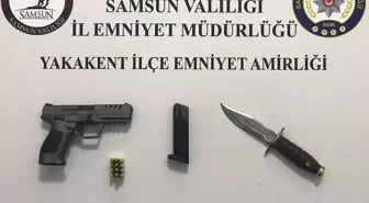 Samsun'da Narko Alan Uygulamasında Silah ve Bıçak Ele Geçirildi