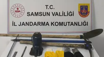 Samsun'da Kaçak Kazı Yapan 2 Şüpheli Suçüstü Yakalandı