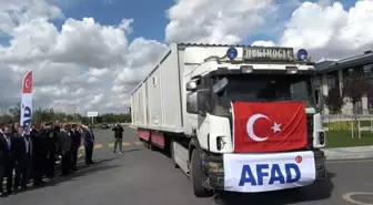 Selden etkilenen Bosna Hersek'e Kütahya'dan 60 adet konteyner